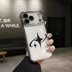 Minimal Meteor Star Phone Case for iPhone 17 AIR 17 PRO 16 PRO 15  PRO MAX  14 PLUS 13 PRO 12 11 series (silicone softshell) airbag anti-drop and shockproofmobile phone protective case
