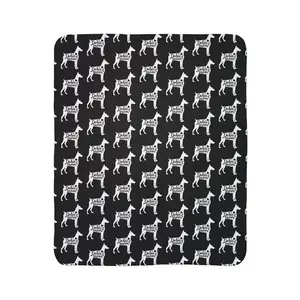 Doberman Mom Fleece Sherpa Blanket | Dog Mom Blanket
