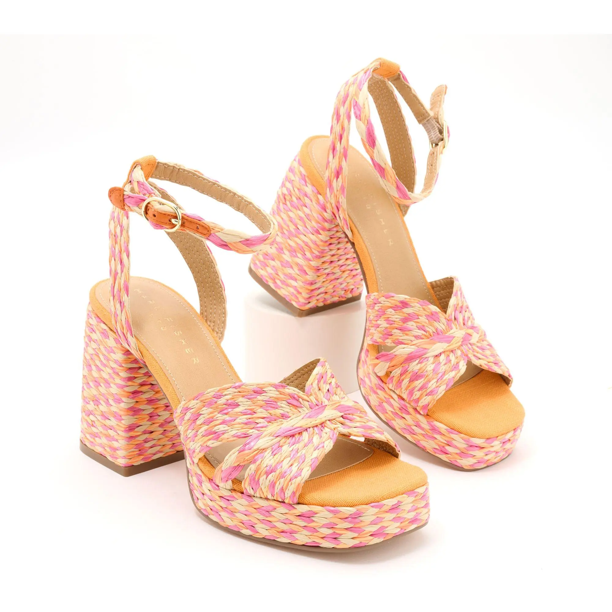 Marc Fisher LTD Raffia Platform Sandals - Janie Marc Fisher LTD Raffia Platform Sandals - Janie