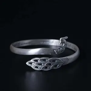 [New Product Offer] Colorful Peacock Oil Drop Bracelet Weiya Cloisonne Bracelet National Style Phoenix Jewelry Fashionable and Versatile Daily Gift Niche Design