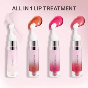 Hydrating & Radiant Lip Essence Serum, Korean Beauty Balm with Shea Butter, Smooth Moisturizing Texture, Rollerball Applicator