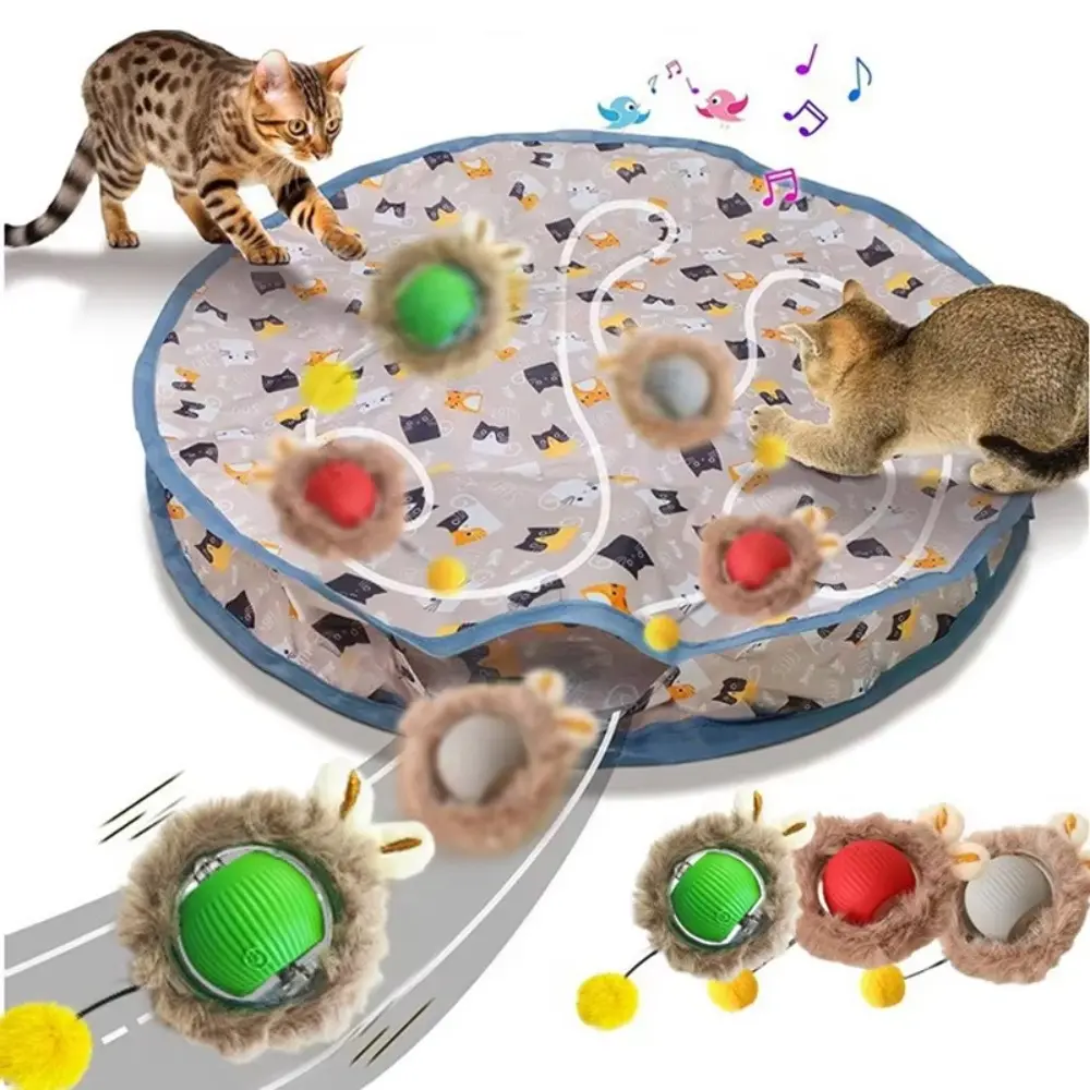 Automatic Rolling Ball Cat Toy - Durable, Smart Motion-Sensitive Interactive Play Sphere for Indoor Kittens and Cats