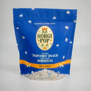 SorgiPop Sea Salt Flavored Popped Sorghum - Simple Clean Addictively Light Snack with Avocado Oil & No Artificial Ingredients