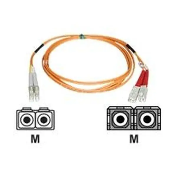 TRIPP LITE SC Patch Cord - 25m Duplex Multimode 62.5/125 Fiber Optic Cable (N316-25M), 0.2dB Typical Low Loss for Fiber Networks, LAN Users