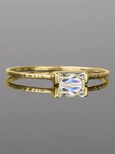 Women's Elegant Artificial Zircon Ring, Exquisite Trendy Ring, Fashionable Jewelry for Women & Girls for Party, Daily Decor, Trendy All-match & Exquisite Jewelry for Birthday Gift
