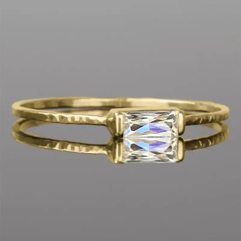 Women's Elegant Artificial Zircon Ring, Exquisite Trendy Ring, Fashionable Jewelry for Women & Girls for Party, Daily Decor, Trendy All-match & Exquisite Jewelry for Birthday Gift