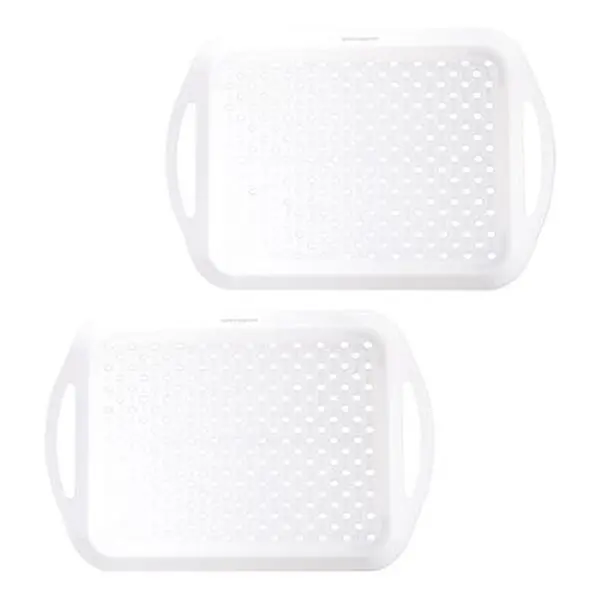 Improvements 2-pack Nonslip Serving Trays Improvements 2-pack Nonslip Serving Trays