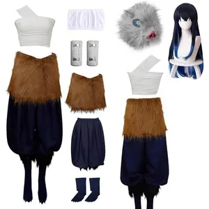 Inosuke Hashibira Cosplay Outfit Inosuke Cosplay Female Suit Full For Halloween Party Set