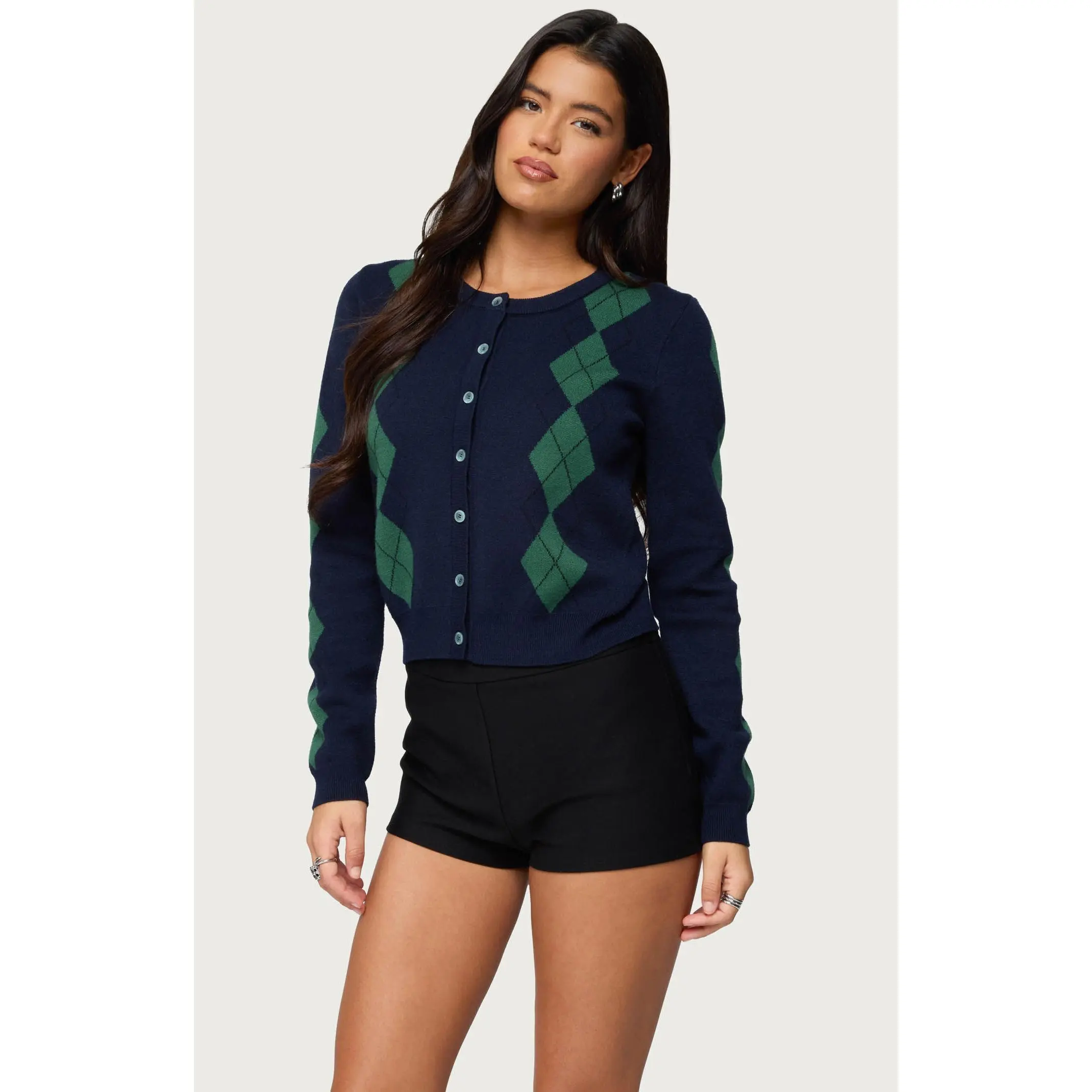 Edikted Women's Farren Argyle Cardigan