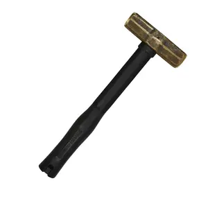 Klein Tools 7HBRFRH07 Brass Sledge Hammer, Rubber Handle, 7-Pound