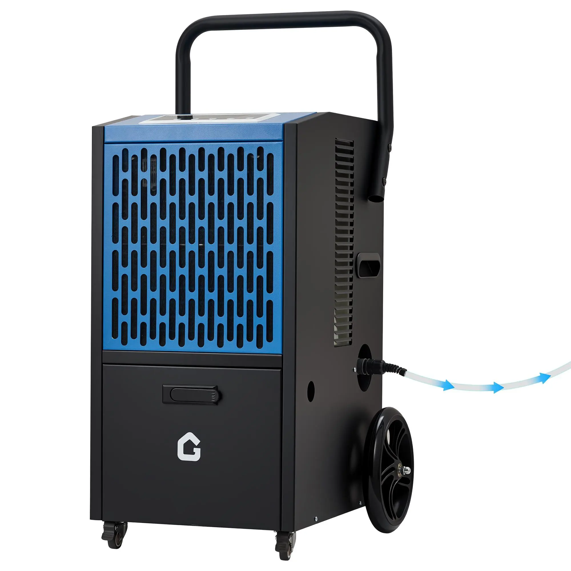 GARVEE 105 pt Commercial Dehumidifier with 520w Power, Drain Hose, Timer, 4 Wheels, 110V/60Hz US Standard – Ideal for Basement, Flood Repair Drying