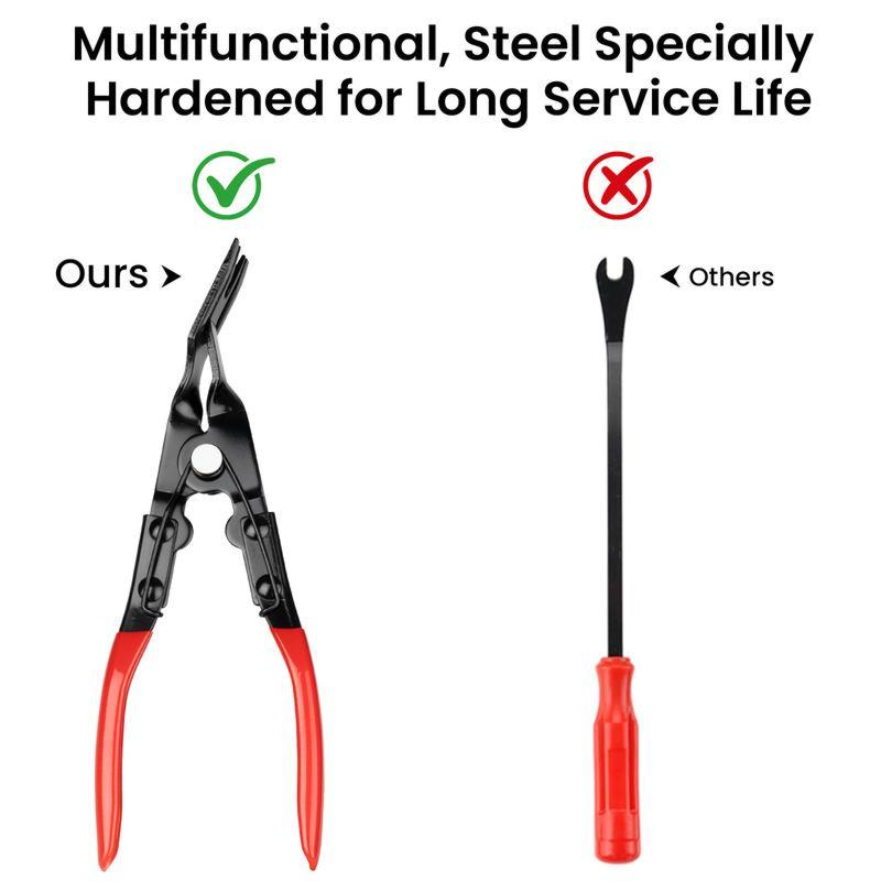 Clip Removal Plier,Damage to Trim and,EasilyRemoves Trim and Upholstery Clips and FastenersPrevents,Panel Clip Pliers.