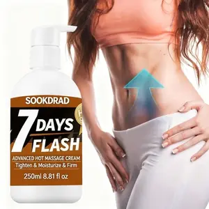 Hydrating Hot Massage Cream, Hyaluronic Acid, Moisture Locking, Softening, Waist & Buttocks, 250ML, Dry Skin, Home Relaxation