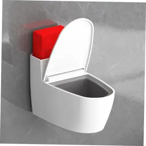 Humorous Toilet Shaped Ashtraiy with Lid, Wall-Mounted/desktop Novelty Ashtraiy for Indoors & Outdoors, Fun Gag Gift for Smokers
