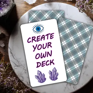 Blank Tarot Cards: 80 Round-Cornered Tarotee Plaid Cards Build Your Own Deck by Writing Your Own Messages Oracle Card Deck Create Your Own Deck