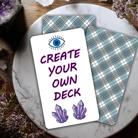 Blank Tarot Cards: 80 Round-Cornered Tarotee Plaid Cards Build Your Own Deck by Writing Your Own Messages Oracle Card Deck Create Your Own Deck