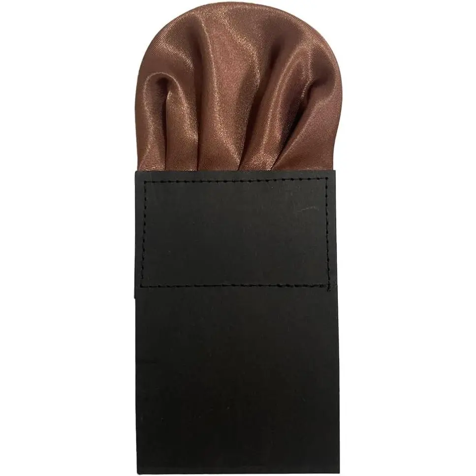 Cotim Coyin Prefolded Suit Pocket Squares, Pre-Folded Card Solid Color Handkerchief for Men Women, Polyester Suit Accessories