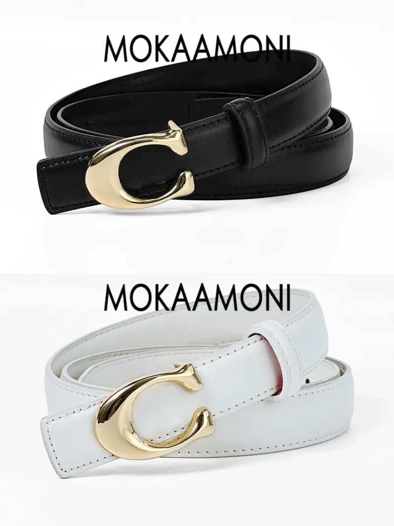 Reversible Belt with Buckle, Adjustable Fit for Jeans and Dresses beltox fine Men main image 4