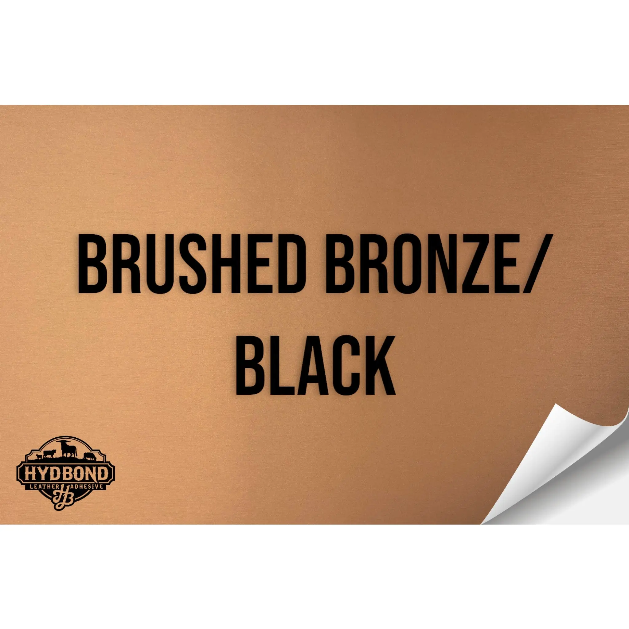BRUSHED BRONZE/BLACK HYDBOND LEATHERETTE SHEET (12"x24") ULTRAHYD®