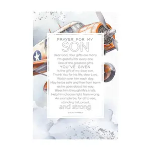 Dexsa Prayer For My Son Wood Plaque with Easeland Hook Dexsa Prayer For My Son Wood Plaque with Easeland Hook