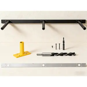 38'' Heavy-Duty  Floating Shelf Bracket - 210 LBS Max Load (Mounted  Studs), Floating Mantel Bracket for Fireplace & Wall Shelves, Includes Easy Installation Kit(38 inch Brackets)