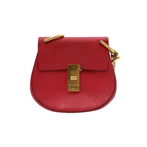 Pre-owned Chloé leather Shoulder Bags Chloe Pebbled Drew Chain Shoulder Bag (4900000144505)