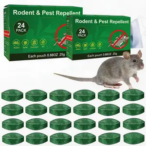 2 box-Mouse & Rat Repellent Balls, Long-lasting Peppermint Oil Formula, Indoor/Outdoor/Car Engine Protection Safe for Pets & Kids, 30-60 Days Effective Mouse Deterrent 24pack