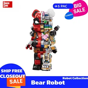 [BrickLORE](SHIP FREE) Bear Robort Model Closeout Sale Robort Collection Gift Toys Bricks