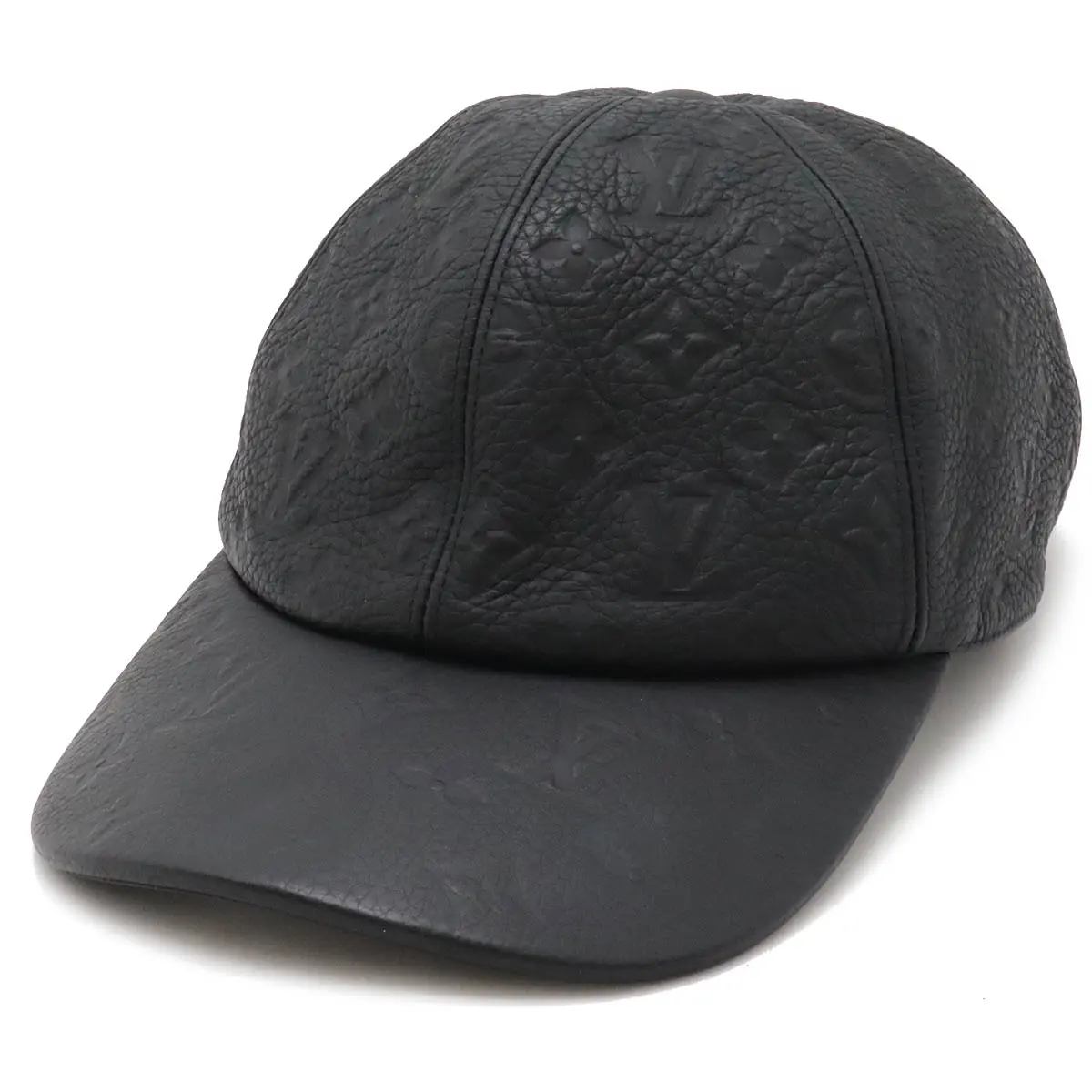 Pre-owned Louis Vuitton Calfskin Small Leather Goods 1.1 Monogram Leather Cap