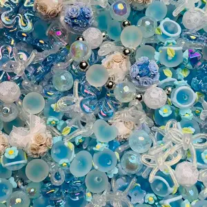 【D.P.C】Choose on Live -  Acrylic DIY Beads Mix - 150ml 300ml 650ml Sizes for Bracelets Phone Charms Necklaces Hair Beads Bag Chains Earrings Rings Hair Ropes