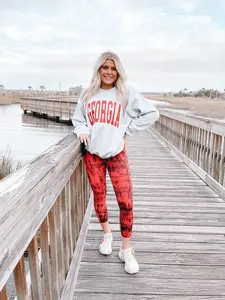 Georgia Distressed Crewneck, Trendy Crewneck, Oversized Crewneck, Gift for Her, Aesthetic Sweatshirt Gift for you, Meme Hoodie Sweatshirt Funny