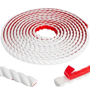 Flexible Molding Trim, 16.4 Ft Peel and Stick Molding Trim for Wall, Self-Adhesive Moulding Trim 196.8'', DIY Wall Trims Caulk Strip for Mirror Window Frame Cabinet Edge,  Decor Protection
