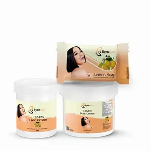 Mini Set Lemon glow Face & soap  cream / exfoliante gently