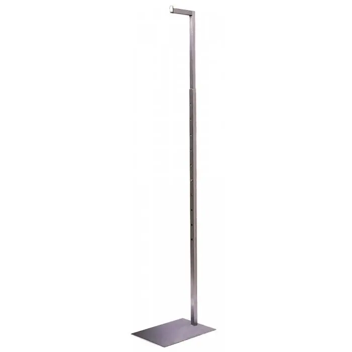 Satin Chrome Adjustable Costumer Mannequin Display Stand 43" - 72"H