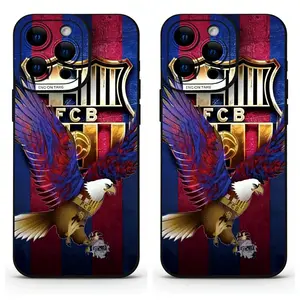 F-FCB E-Eagle and Shield Pattern TPU Mobile Phone Case,  for iPhone 17, 16, 15, 14, 13, 12, 11 Pro Air Plus ProMax and Samsung S26-S22 Plus shock-absorbing phone cases, fashionable gift.