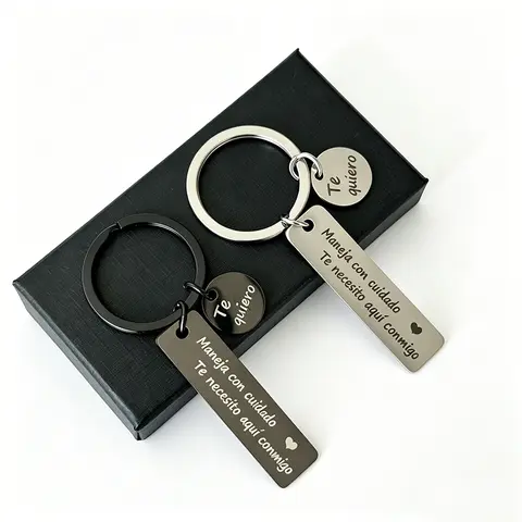 Drive Safe Keychain, Gifts for Boyfriend on Birthday Father Day Xmas, Outdoor Accessories Spanish styles,Christmas Gifts, Personalized
