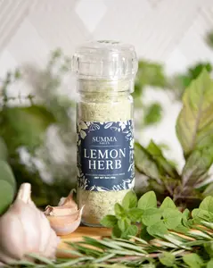 Lemon Herb - Sea Salt flavored with lemon verbena, society garlic, and parsley