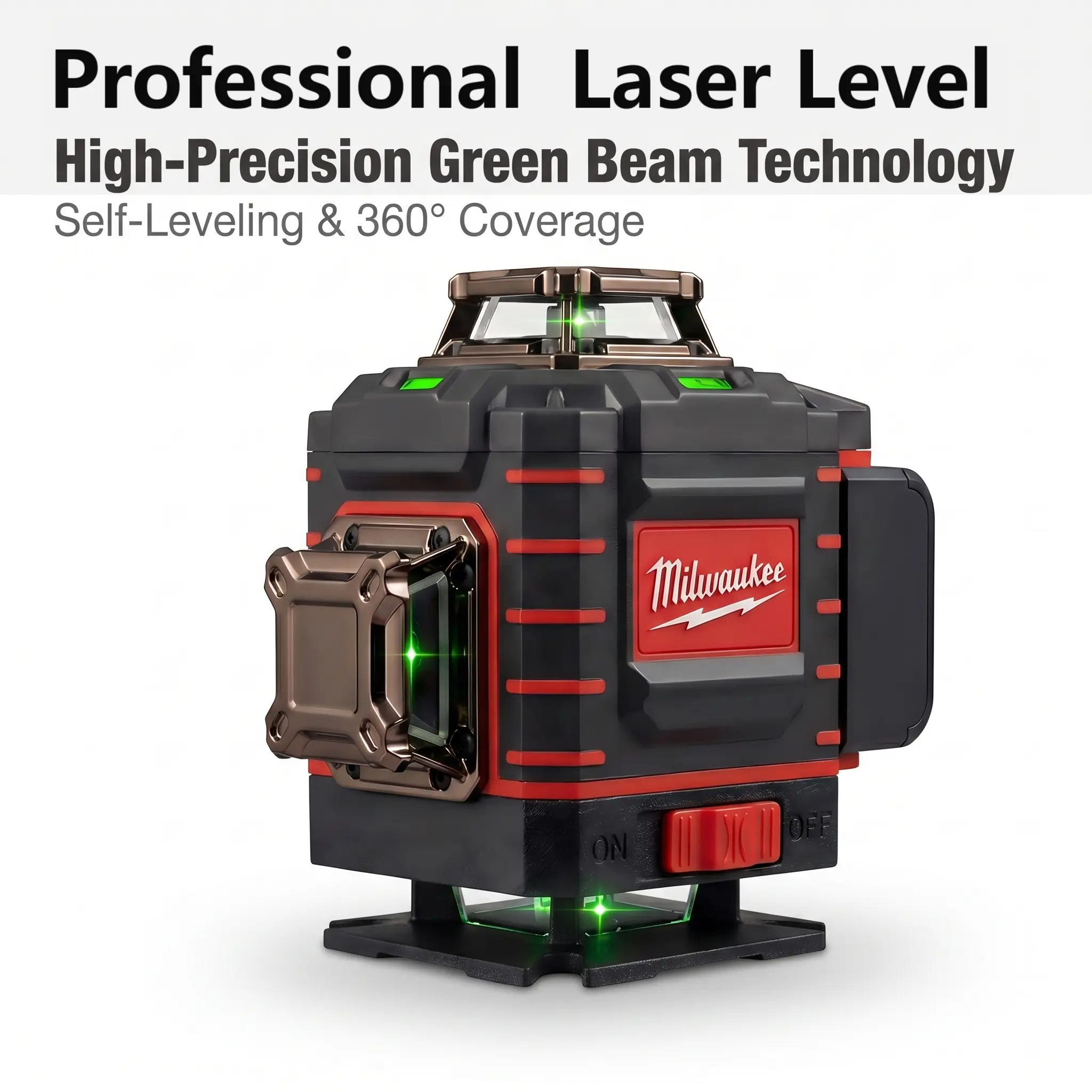Milwaukee 12 Lines Vertical Cross Laser Level,High Precision And Automatic Leveling Function,Compatible With M12 Lithium Batteries, Reliable Continuous Operation,Widely Used In Wall Construction, Decoration Paving And On-site Positioning Operations tool