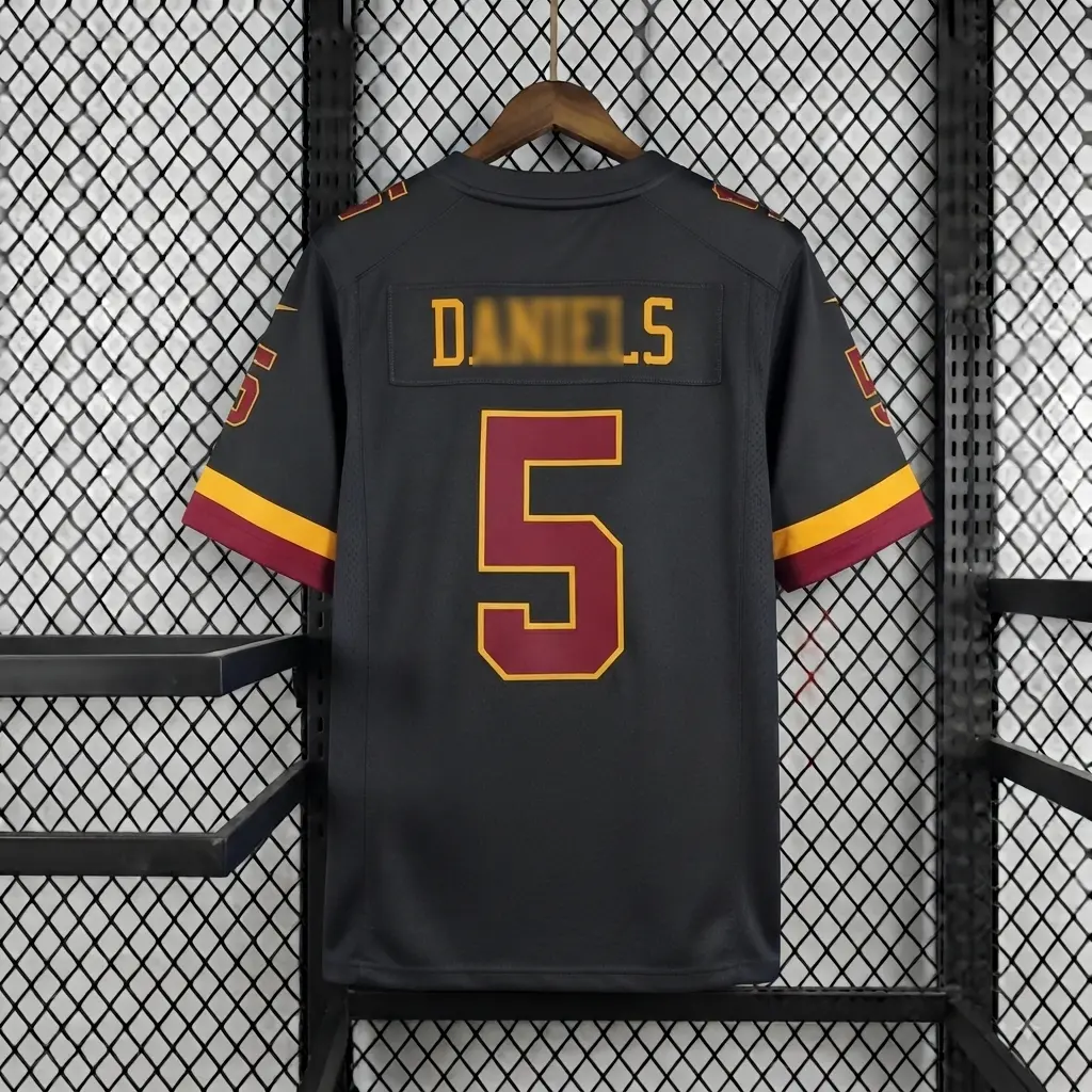 Men's 5## Black Alternate Game Jersey, Football Jersey, Vintage Game Day Vibe