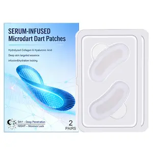4pcs Gentle Tightening Soluble Eye Patches, Deep Eye Care with Hyaluronic Acid and Collagen Essence, Suitable for Forehead, Under Eyes, Cheeks