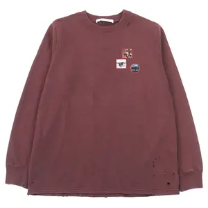Pre-owned GIVENCHY Cotton Small Leather Goods Destroyed crew neck Sweatshirt