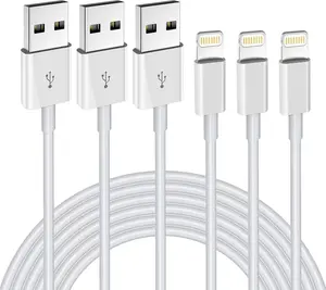 iPhone Charger 3Pack 6FT MFi Certified USB A to Lightning Cable Fast Charging Cords Apple Charger Compatible with iPhone 14 13 12 11 XS XR X Pro Max Mini 8 7 6S 6 Plus 5S SE iPad iPod Airpods