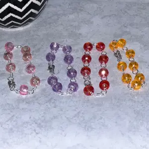 Colorful Perler Bead Bracelet