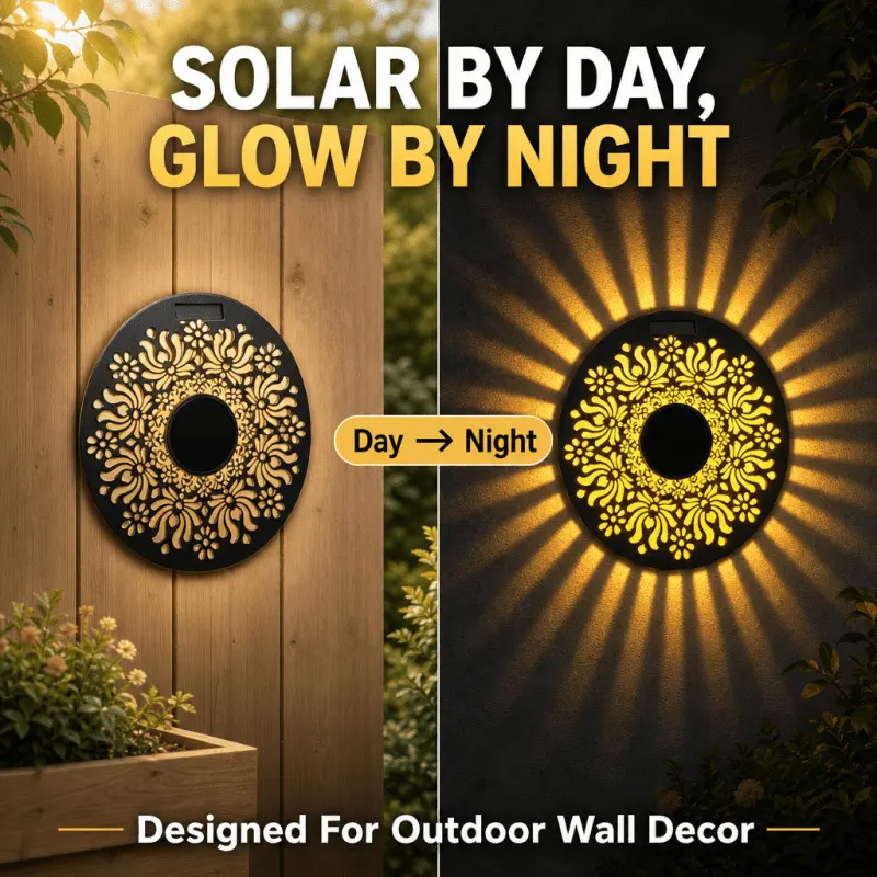 Solar Outdoor Peony Fence Lights, Solar Warm Decorative Lighting, Path Lights, Suitable for Courtyards, Gardens, Terraces, Fences, Walls, Steps, Pathways, Streets, Festivals, Perfect Decorative Lights, Christmas Halloween Thanksgiving Gifts