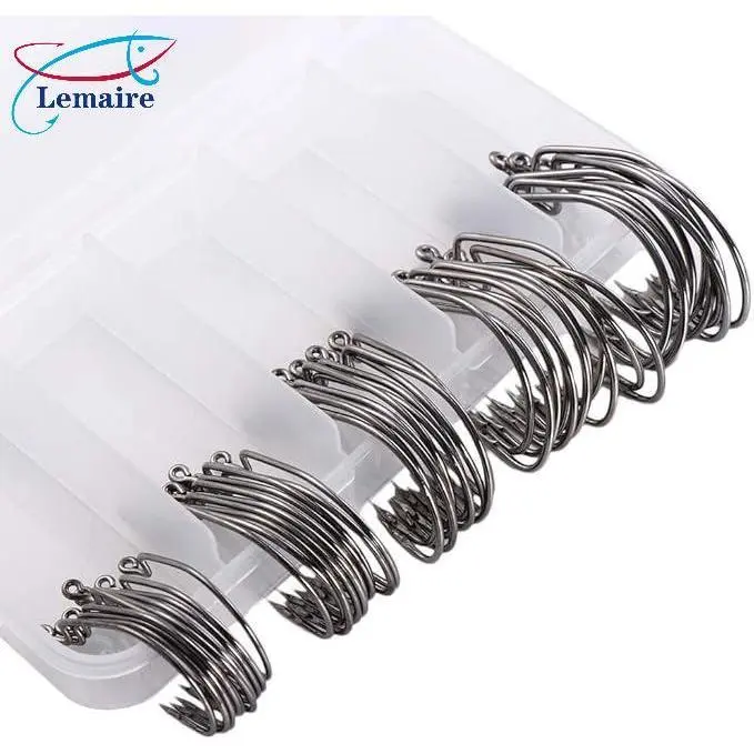 50-Pack Viral High Carbon Steel Fishing Hooks - Barbed Saltwater Ready, 1#-3/0# Sizes | Kills for Perch, Trout & Snapper | Anti-Corrosion, Sharp & Rust-Resistant | Premium Pro-Grade,  Fishing Essential