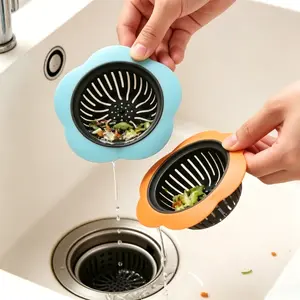 4Pcs Kitchen Sink Strainer, Wide-Rim Drain Filter Basket, Silicone Edge Clog-Proof Sink Cover, Fast Draining Design with Easy-Grip Handle, Ideal for Home Kitchen, Restaurant, Rental Apartment, RV Sink and Bathroom Drain Use