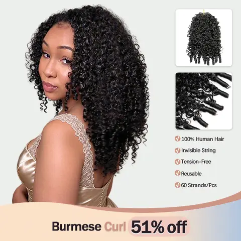 ⟦Black Friday Deal⟧ LWIGS Water Wave & Burmese Curly Feather Crochet Hair Extensions 100% Human Hair Blend for Knotless Braids - 3 to 4 Bundles for Full Head  #summervibes #deals for your days