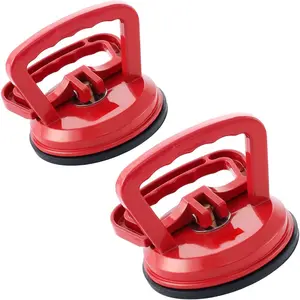 Glass Suction Cups, 2-  Vacuum Suction Cup Lifter for Replace Windshield Tile Marble Floor, 110 Lbs Load Capacity, 4.7" Suction Pad