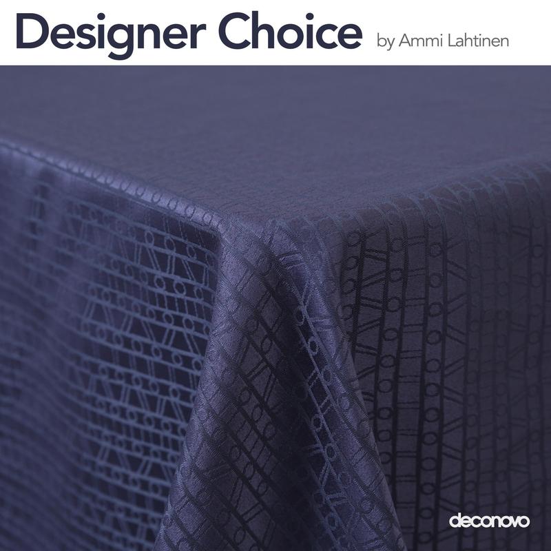 Deconovo Navy Blue Waterproof Jacquard Tablecloth Yarn Dyed Bean Branch Design for Elegant Dining Room Decor