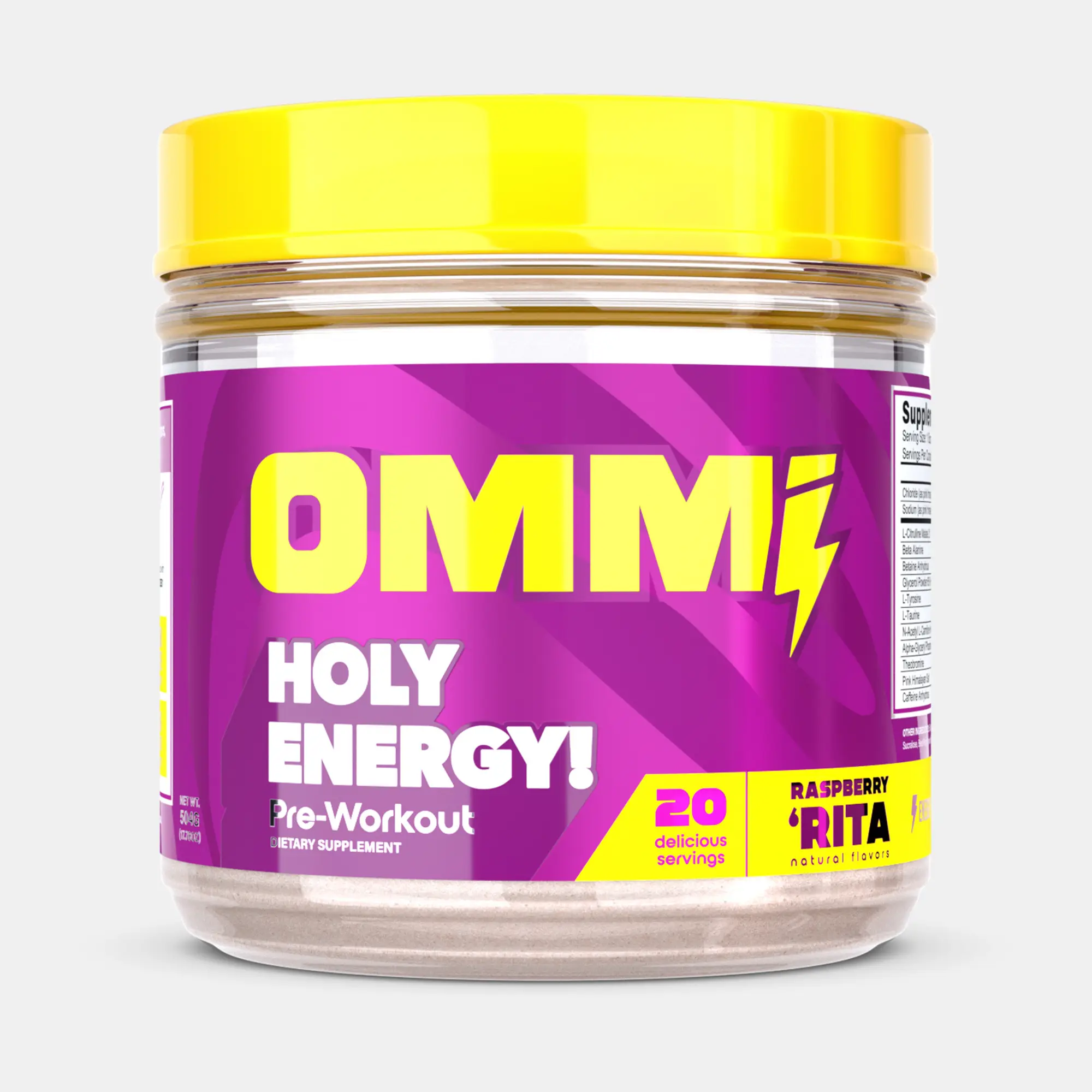 OMMI Holy Energy - High Stim Pre Workout Powder Supplement for Men & Women | 400...